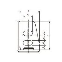 エスコ 100mm キャスター(アングル用) EA986PN-114 1セット(3個)（直送品）