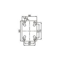 エスコ 80mm キャスター(自在・カバー・後輪ブレーキ付) EA986GQ-1 1個（直送品）