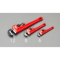 エスコ 1” /200mm 強力型パイプレンチ EA546RS-8 1本(1丁)（直送品）