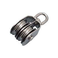 エスコ 31.7mm 滑車(ステンレス製/2車) EA987SM-25W 1個（直送品）