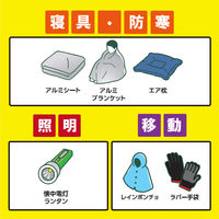 アイリスオーヤマ 防災リュックセット33点 グレー BRS-33 1セット（直送品）