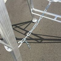 シンセイ アルミ園芸三脚(足掛け付)5尺 4571191191410 1台（直送品）