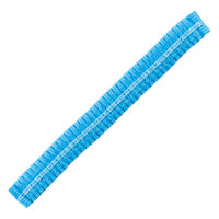 アスクル 不織布ヘアキャップ　圧縮タイプ　ブルー　使い捨て　ヘアキャップ　ディスポ　サージキャップ　棒状　青　1袋（100枚入） オリジナル