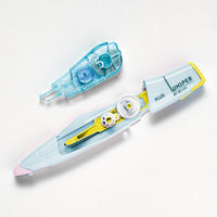 プラス 修正テープ ホワイパーPT 詰め替えテープ 幅5mm×6m ブルー 青 WH-645R 1セット（5個）