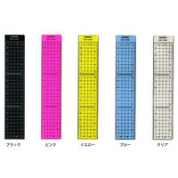 TTC 方眼カラー直定規 15cm ブルー 118329 1セット(1個×5)