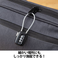 アスクル 現場のチカラ ワイヤーダイヤル錠 10個（1個入 × 10） オリジナル