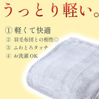 西川 洗えるボリューム毛布 吸湿発熱 ムレにくい まるでウールのようなやわらかタッチ シングル グレー FQ02010401 1枚（直送品）