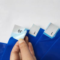 セーフラン安全用品 粘着マット 600 x 1200mm ブルー 300枚(30枚x10シート) J2342 1セット(30枚x10シート（直送品）