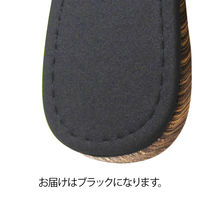 富士工業 布地風スリッパ デコア 前開き Lサイズ ブラック AK137BK 1足