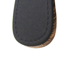 富士工業 布地風スリッパ デコア 前開き Lサイズ ブラウン AK137BR 1足