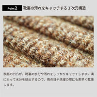 屋外用玄関マット DUNE ウェーブ柄 トープ 60　x　90　cm DG00012 1枚 クリーンテックス・ジャパン（直送品）