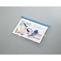 コクヨ カラーソフトクリヤーケースC(チャック付き)S型 クケ-3314NB 1枚