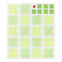デザインフィル カラー色紙 シール付 クローバー柄 33155006 1枚