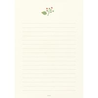 デザインフィル 便箋 しあわせ 24枚入 木の実柄 20467006 1冊