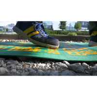 グリーンクロス 四か国語歩行者マット（Ｗ６００×Ｌ３，６００） 1118010105 1枚（直送品）