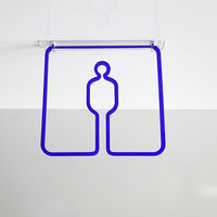 タム ツケレルン 3Wayピクトサイン(男子トイレ01) ローズウッド 3way-0001-RW 1個（直送品）