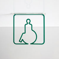 タム ツケレルン 3Wayピクトサイン(身障者 バリアフリー01) 白 3way-0015-WH 1個（直送品）