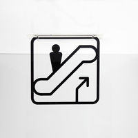 タム ツケレルン 3Wayピクトサイン(エスカレーター) 黒 3way-0017-BK 1個（直送品）