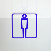 タム ツケレルン 3Wayピクトサイン(男子トイレ04) 青 3way-0019-BL 1個（直送品）