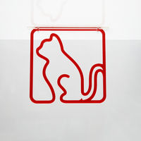 タム ツケレルン　３Ｗａｙピクトサイン（ＣＡＴ　ねこ　猫）　白 3way-0024-WH 1個（直送品）