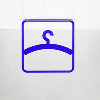 タム ツケレルン 3Wayピクトサイン(更衣室) 青 3way-0043-BL 1個（直送品）