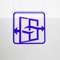 タム ツケレルン 3Wayピクトサイン(換気しています左右) 白 3way-0051-WH 1個（直送品）