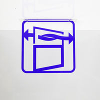 タム ツケレルン 3Wayピクトサイン(換気しています上下) 白 3way-0052-WH 1個（直送品）