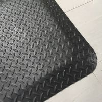 セーフラン安全用品 高耐久疲労軽減マット 600x1500mm 黒 J2291 1枚（直送品）