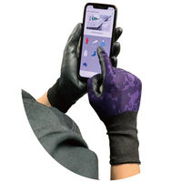 【ニトリル背抜き手袋】 川西工業 テクノタッチ パープル L #2908L 1双