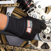 【ニトリル背抜き手袋】 川西工業 バイオグリップ ブラック L #2520L 1双