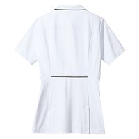 住商モンブラン ナースジャケット 半袖 白/ネイビー 7L MN500-0183 1枚　白衣（直送品）