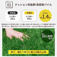 三栄コーポレーション 人工芝ロール 人工芝マット 1m×10m　芝丈50mm フレッシュグリーン/夏色（直送品）