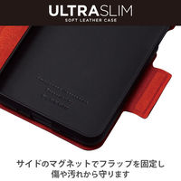 Galaxy A23 5G ケース レザー 手帳型 マグネット 軽量 薄型 ブラック PM-G227PLFUBK エレコム 1個（直送品）