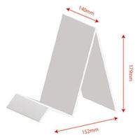 サンケーキコム アクリル 文具スタンドA5縦 透明 W140×D152×H179mm エレガントアクリル シリーズ ACT-14-18 1台