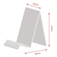 サンケーキコム アクリル 文具スタンドB5縦透明 W160×D168×H210mm エレガントアクリル シリーズ ACT-16-21 1台