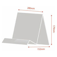 サンケーキコム アクリル 文具スタンドA5横 透明 W280×D152×H179mm エレガントアクリル シリーズ ACT-28-18 1台