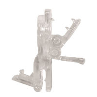 クツワ 安全名札クリップ クリア ST136CL 1セット(5個)（直送品）