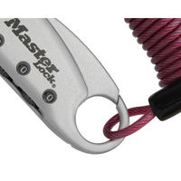 マスターロック 1559JADRED ダイヤル式コイルケーブルロック レッド 1個（直送品）