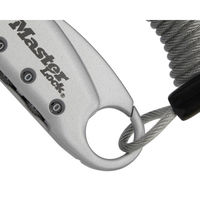 マスターロック 1559JADSLV ダイヤル式コイルケーブルロック シルバー 1個（直送品）