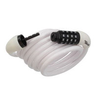 マスターロック 8221JADPROWHT ダイヤル式ケーブルロック ホワイト 1個（直送品）