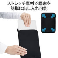 パソコンケース 10インチ ネオプレン スリーブ 縦型 軽量 ブラック インナーバッグ PCバッグ 1個 エレコム