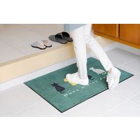 山崎産業 マイホームスタイルマット　フォーキャッツ　＃６　グリーン 4903180198931 1枚