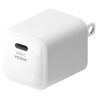 PGA USB PD 30W USB-C電源アダプター ホワイト PG-PD30AD02WH 1個