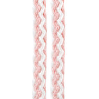 PGA ストラップホルダー付 ショルダーストラップ 丸紐タイプ ピンク&ホワイト PG-SDSTR01PK 1個（直送品）