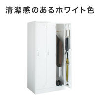 【設置込】コクヨ LKロッカー 多人数用 両開き 錠なし 幅880×奥行515×高さ1790mm ホワイト 1台（直送品）