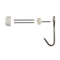 ベルク ニコピンフック ホワイト シングル M-070 1パック(2個入)