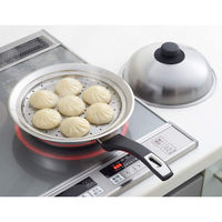 ヨシカワ フライパンにのせて使う蒸しプレート28~30cmフタ付 1216002 1個（直送品）