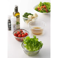 ヨシカワ クリアなボウル&ザル4pcs 4003074 1セット(4個)