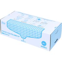 イワツキ プラスチックエプロン袖付CF 指掛けタイプ ブルー20枚 004-42275 1箱(20枚入)