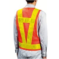 高儀 TAKAGI 反射安全ベスト オレンジ×イエロー 4907052315280 1セット(3個)（直送品）